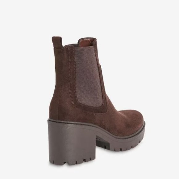 Faux Suede Platform Chelsea Boots - Picture 2 of 5